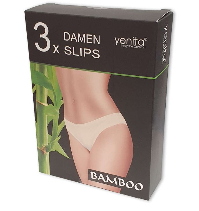 Ženske slip gaćice od bambusa 5094, 3/1 bijele