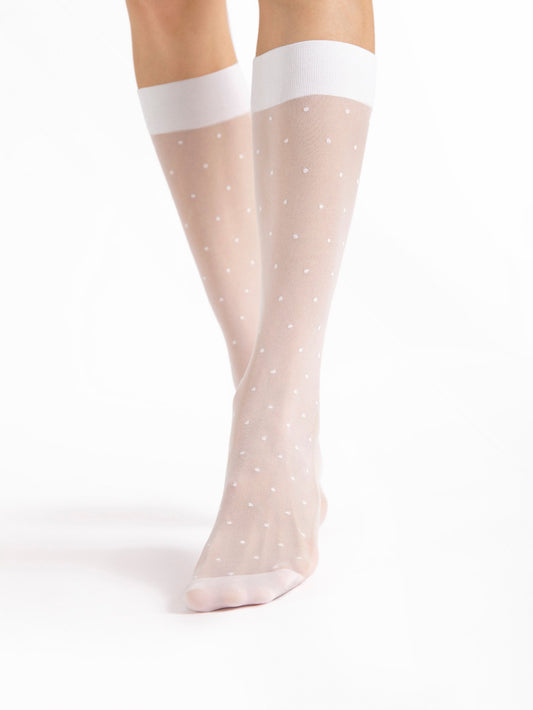 Fiore najlonske dokoljenke Dots Massage, 20 den