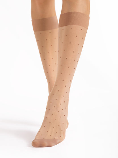 Fiore najlonske čarape Dots Massage, 20 den