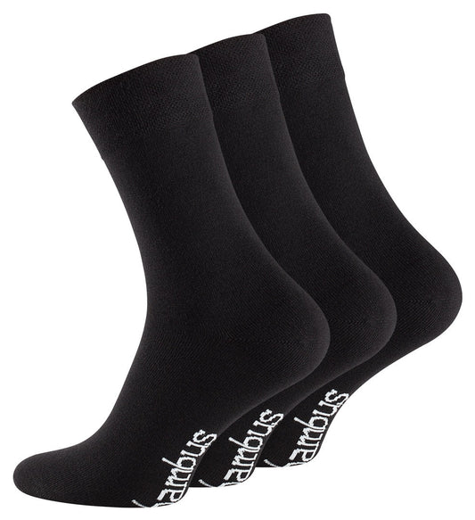 3 para crnih VCA čarapa od bambusa, crna 2025