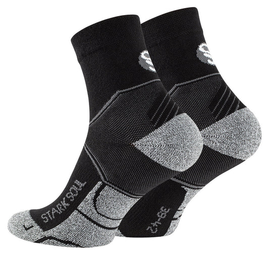 Sportske čarape s podrškom za gležnjeve, crne