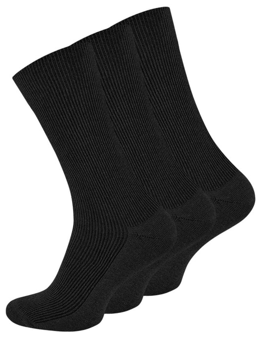 3 para crnih čarapa od 100% pamuka, VCA 2182