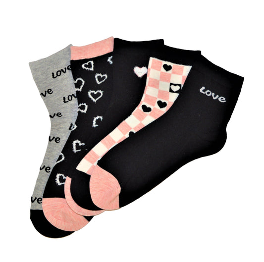 6 pari ženskih čarapa, Love 5643