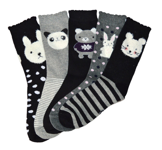 5 pari ženskih čarapa: životinje FSZ-5536