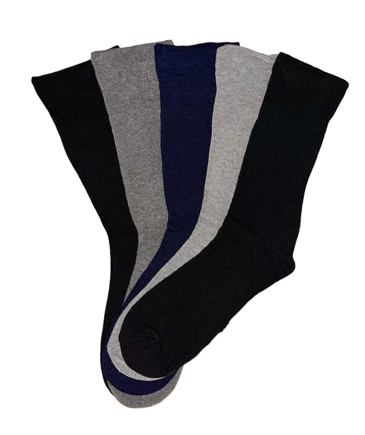 5 pari debelih termo muških čarapa bez gume, 6220 jednobojne