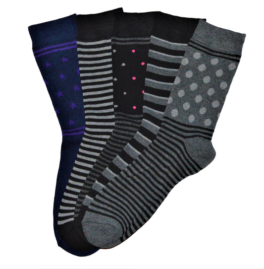 5 para debelih termo ženskih čarapa, sive 5555