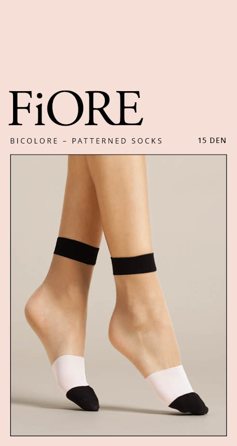 Fiore najlonske čarape Bicolore, 15 den