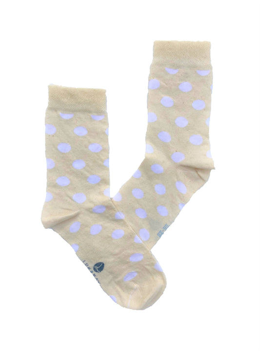 1 par čarapa od KONOPLJE Lunanay, prirodna boja s točkicama