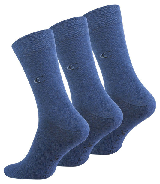 3 para premium poslovnih muških čarapa C.Crown, plava