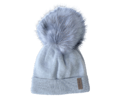 Zimska pletena kapa Lunanay 1178, svijetlo siva