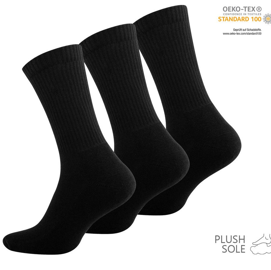 3 para premium sportskih čarapa Stark Soul, crne