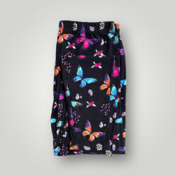 Pamučne tajice za veće veličine 1639, crne s leptirićima