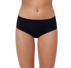 Ženske gaćice od mikrofibre bez poruba, crne 5012