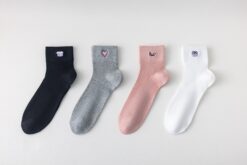 6 pari ženskih poluvisokih čarapa, antibakterijskih i bez šava, rebrastih 5908