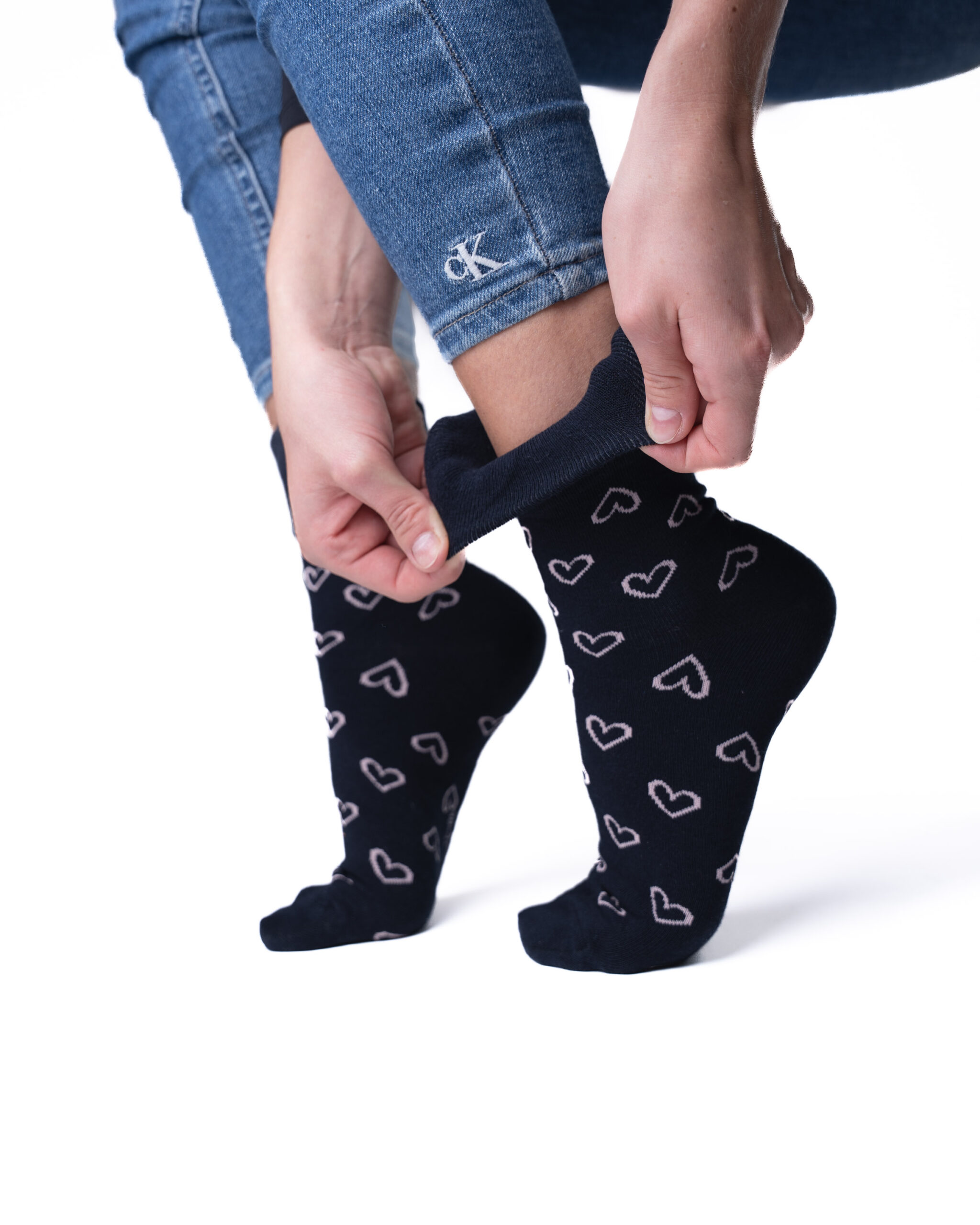 6 pari ženskih čarapa bez gumice, mašnica i srca 5702 - Slika 2