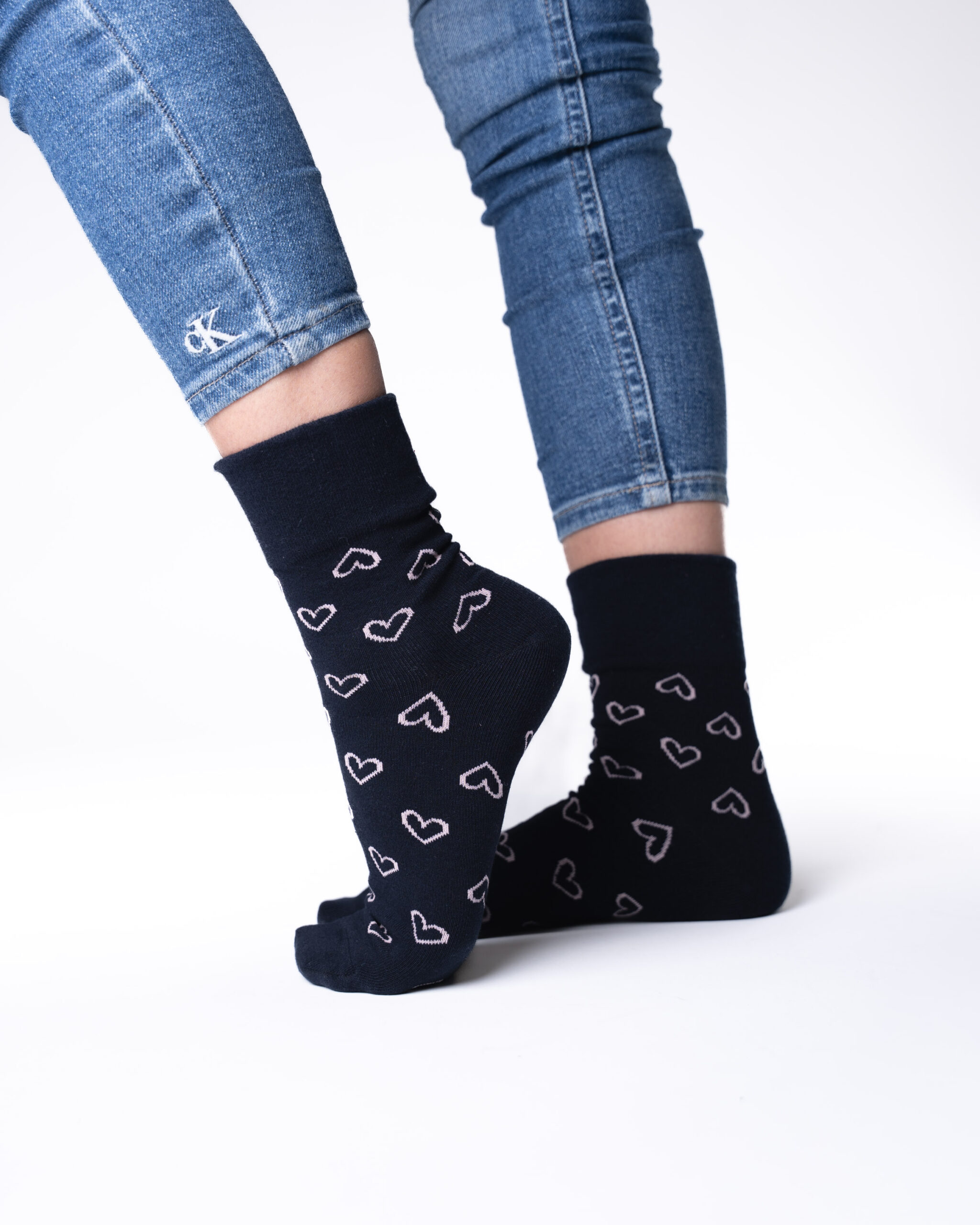 6 pari ženskih čarapa bez gumice, mašnica i srca 5702 - Slika 3