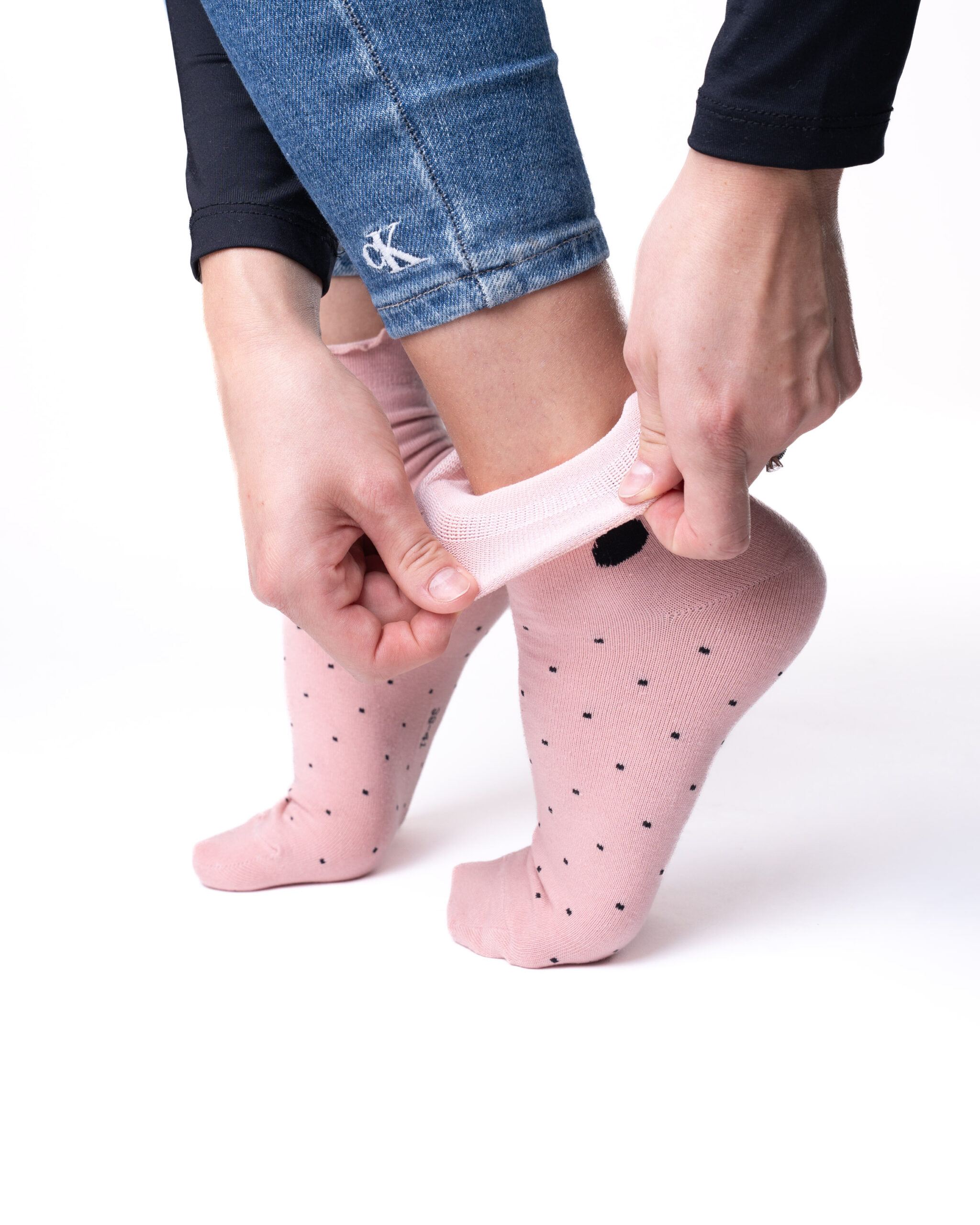 6 pari ženskih čarapa bez gume, poluvisoke s mačkom 5682 - Slika 4