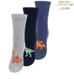 3 pari dječjih čarapa VCA, 6030 dinosaura