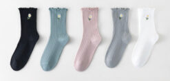 5 pari ženskih čarapa bez gume, tratinčica 5782