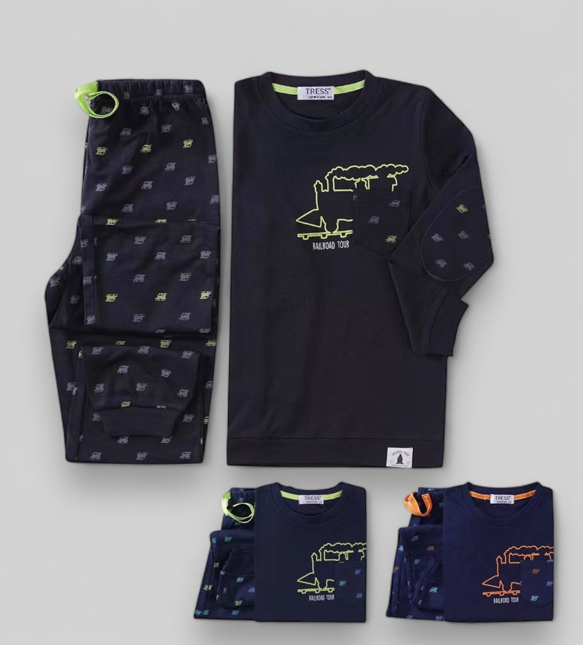 Dječja duga pidžama, Tress 5014 vlak