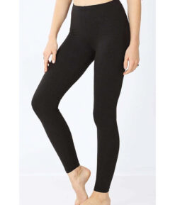 Crne pamučne tajice za veće veličine 1639