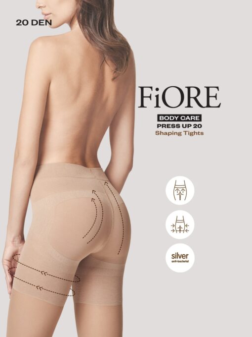 Fiore hulahopke Push-up, 20 den, crna - Slika 3