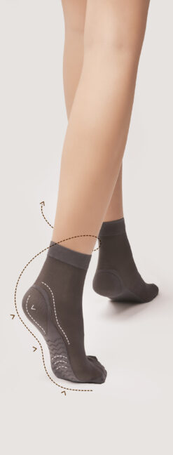 Fiore niske masažne najlonske čarape, 40 den, crna