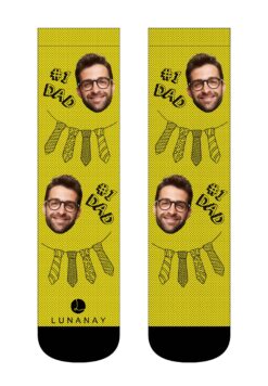 Personalizirane čarape | Čarape po narudžbi, #1 Dad, kravata