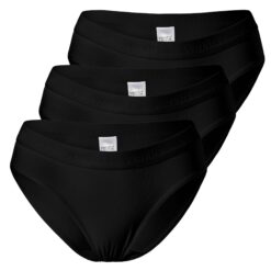 Ženske pamučne bikini slip gaćice Sport 3/1, Yenita 5055 crna