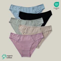 5x ženske MINI hip gaćice od organskog pamuka, Gaubert 9101