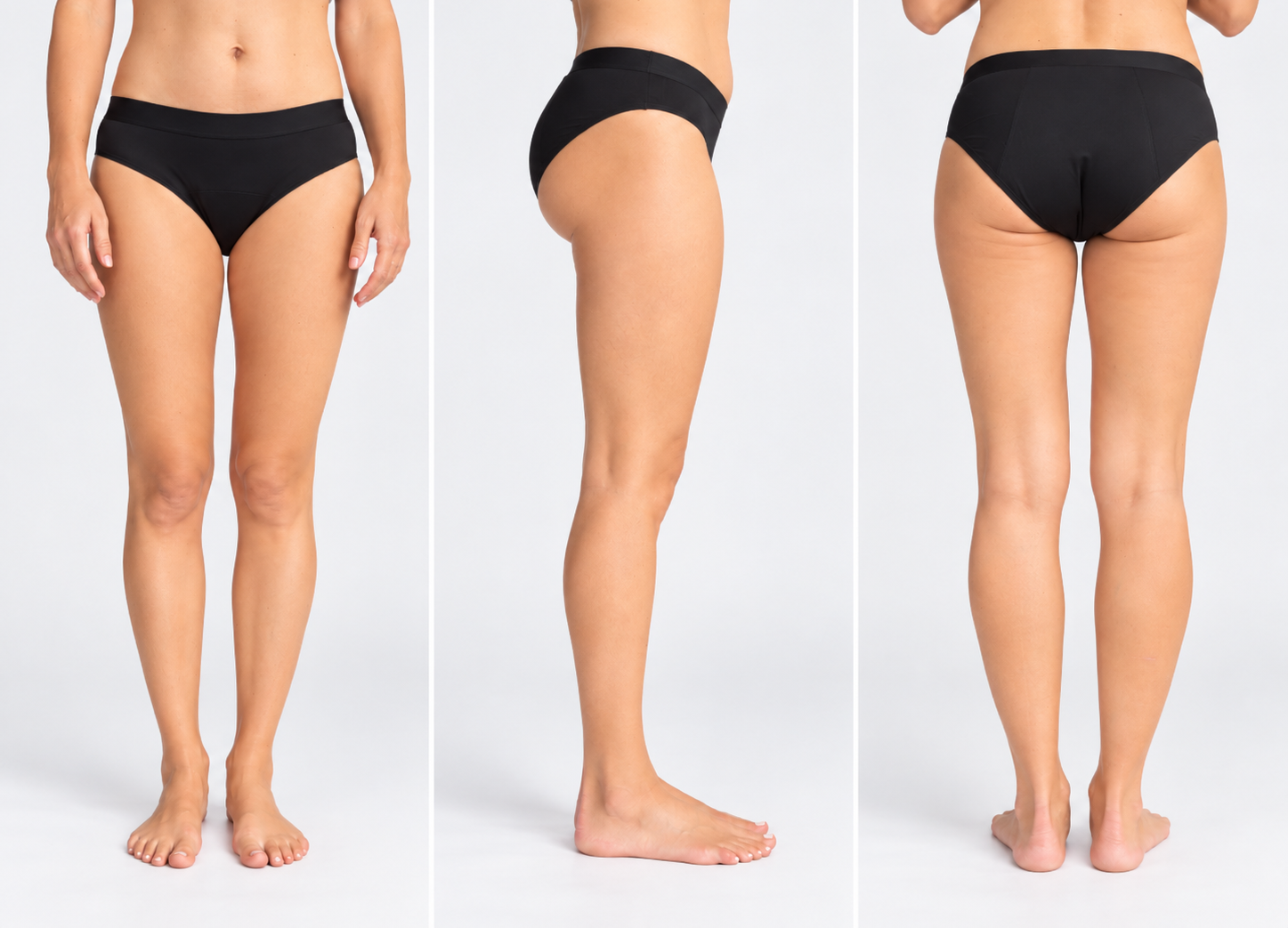 Mia – menstrualne gaćice, crne - Slika 2
